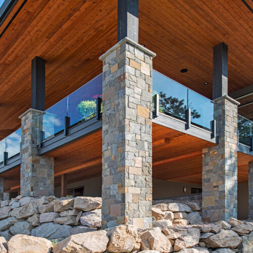 building exterior showing natural stones and veneers