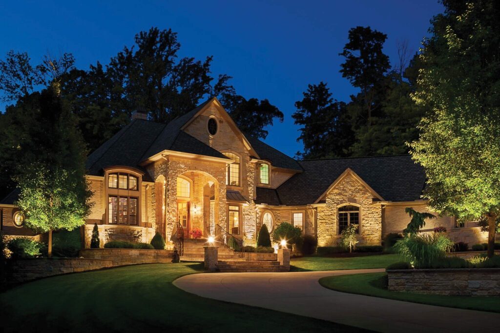 home exterior landscape lighting