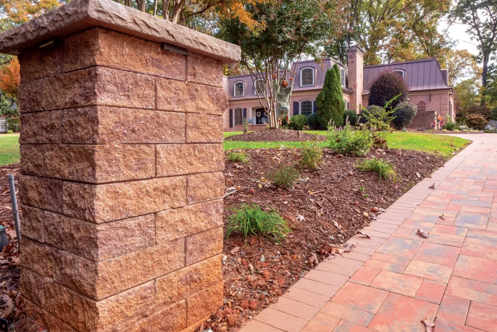 NICOLOCK makes piers, column caps and coping