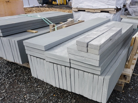Picture of part of our bluestone tread inventory