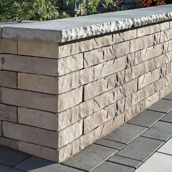Picture of a beautiful Techo-Bloc garden wall one of many that Techo-Bloc offers