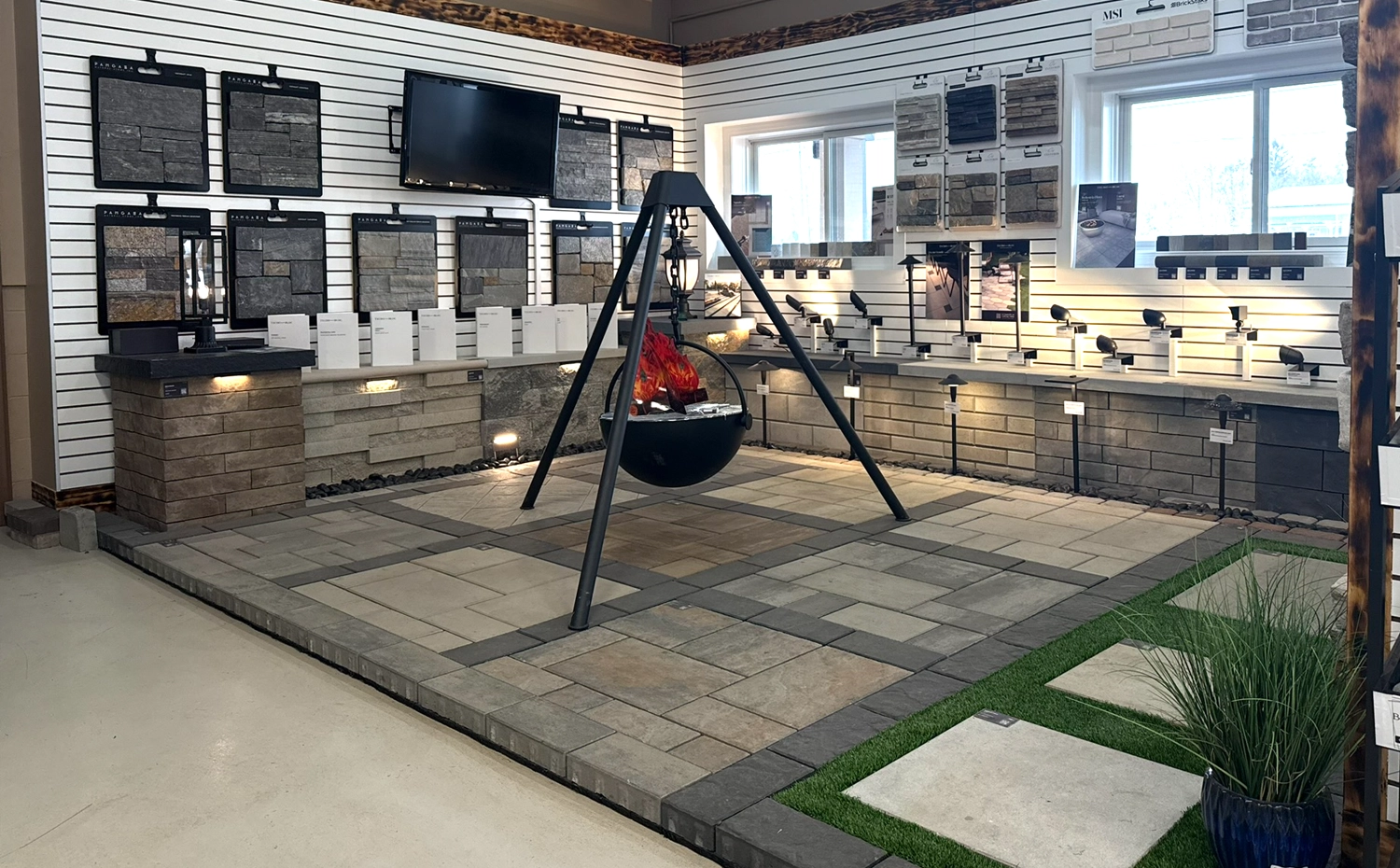 The indoor Techo-Bloc section of our Holmdel NJ location.