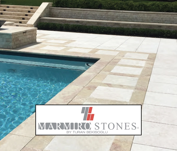 A picture of marmite natural stone as a pool deck in NJ