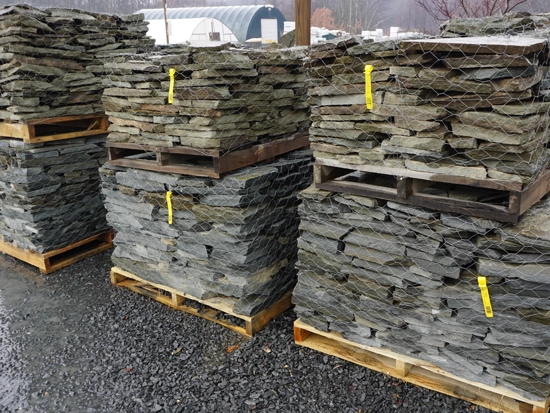 A picture of palleted wall stone