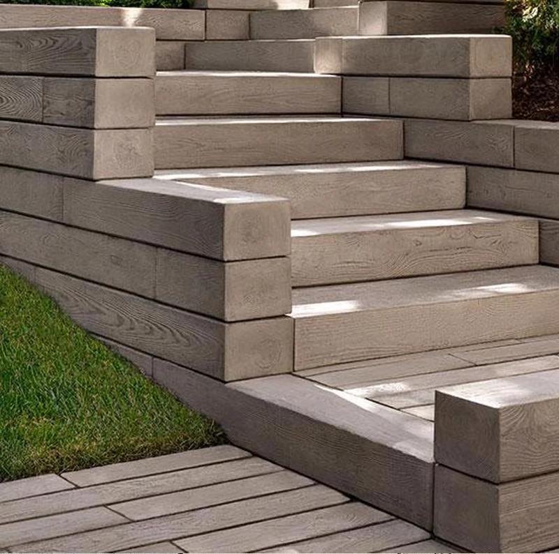 Modular concrete outdoor dyteps from Tech-bloc are different and more realistic than many simillar than products from other manufacturers