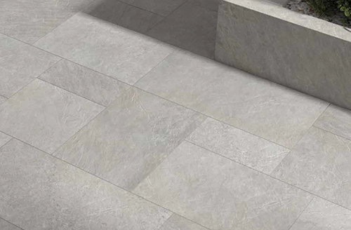 Bluestone inspired porcelain paver example