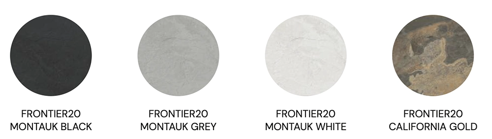 Slate inspired outdoor porcelain paver color choices 1 panel of 2