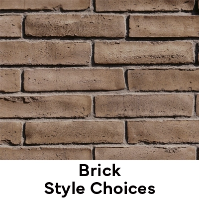 This picture shows an example of the brick style available from eldorado stone