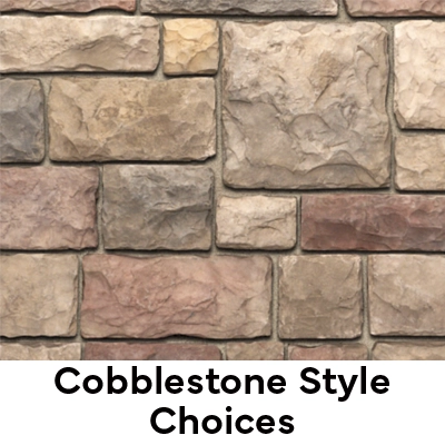 A picture of the cobblestone style of squares and recs from Toro Stone