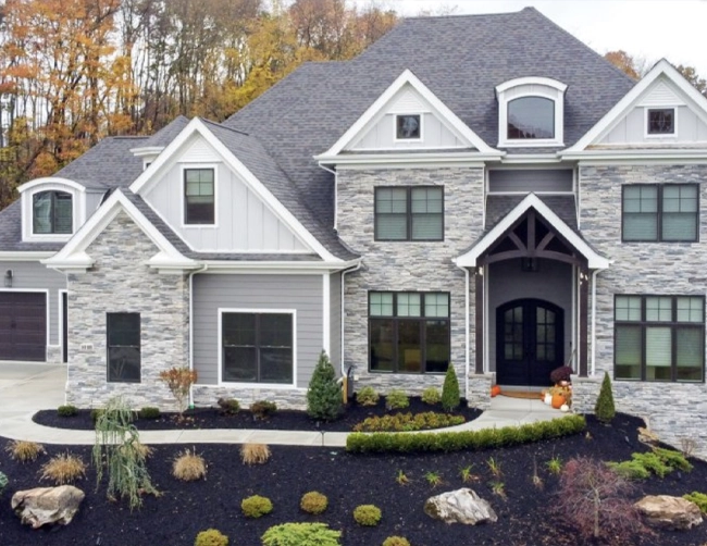 A sample of cultured stones brick veneer
