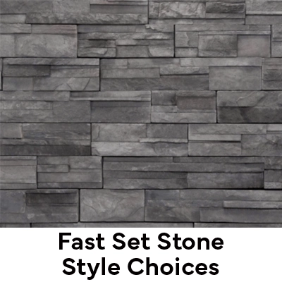 A picture of a fast set thin veneer manufactured stone from toro stone