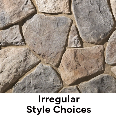 An example of Ashlar Irregular shaped veneer stone from Dutch Quality Stone