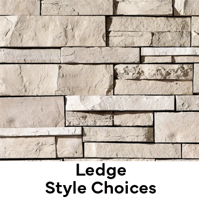 An example of Ledgestone style veneer stone from Dutch Quality Stone