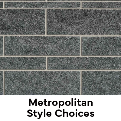 A picture of the Metropolitan style (elongated rectangles) thin veneer stone from Pangaea.