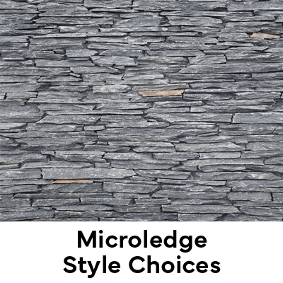 A picture of the Microledge (thin pieces that are stacked) veneer stone from Pangaea.