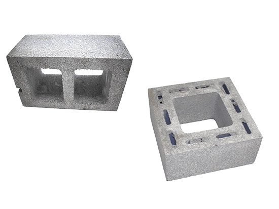 A picture of 2 different types of concrete block we carry