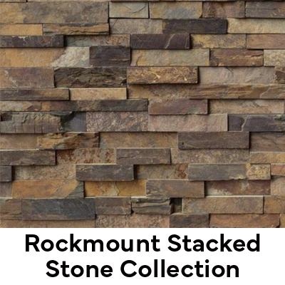 a picture of the rockmount stacked stone panels of veneer stone for easy installation