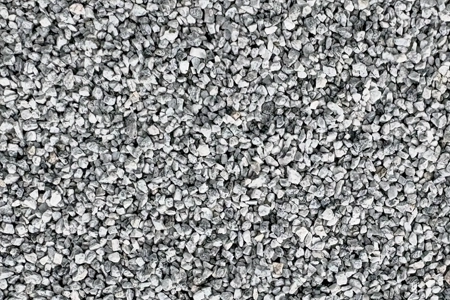 picture of 3/8" white marble chip gravel
