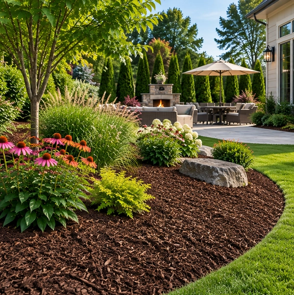 another example of triple shredded mulch we sell
