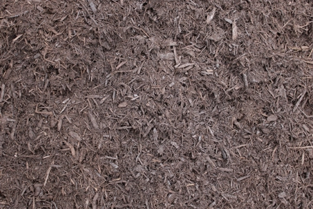 a close-up photo of our brown mulch