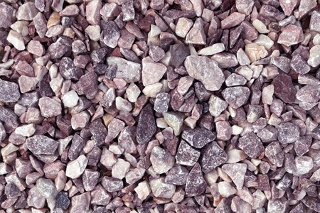 a picture of our pink carnation landscape gravel