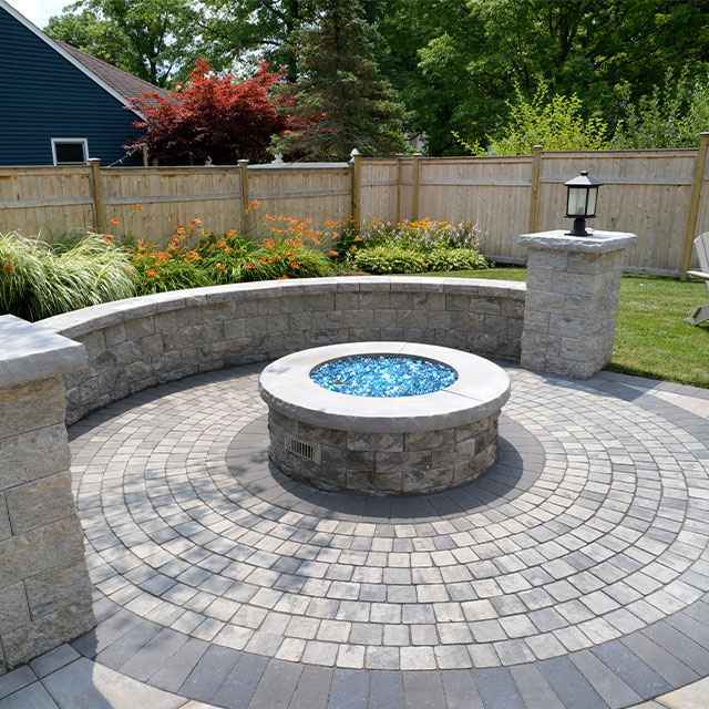 we sell nicolock fire pit kits like the one shown in this picture