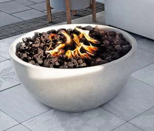 a picture of the techo-bloc round fire bowl