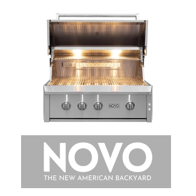 we carry the NOVO grills line of outdoor kitchen grills