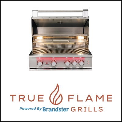 We carry trueflame outdoor kitchen grills like the one shown in this image